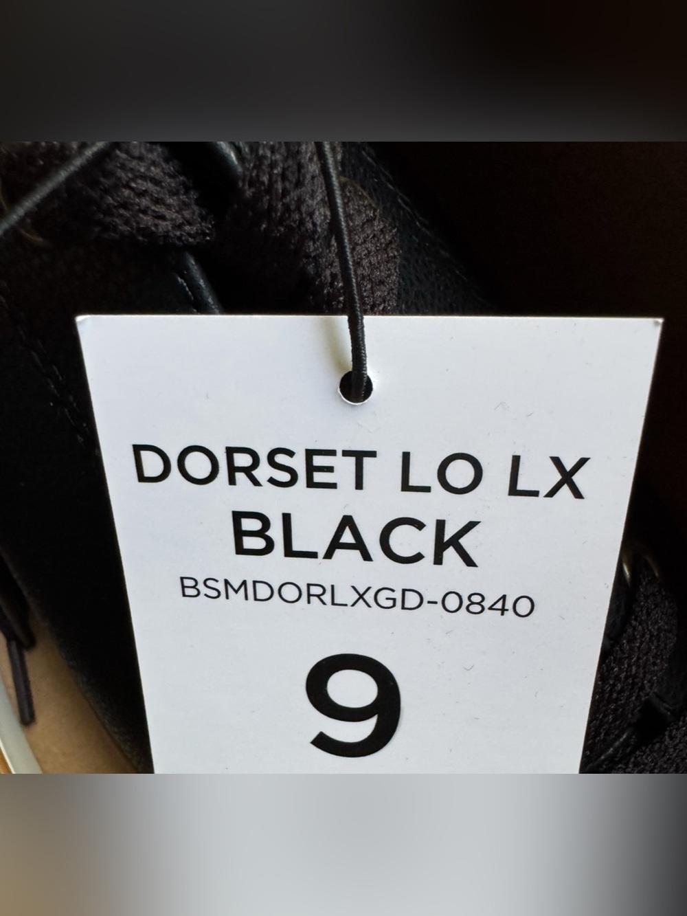 Ben Sherman Black Sneakers with White Toe Cap. Size 9 - Picture 4 of 4